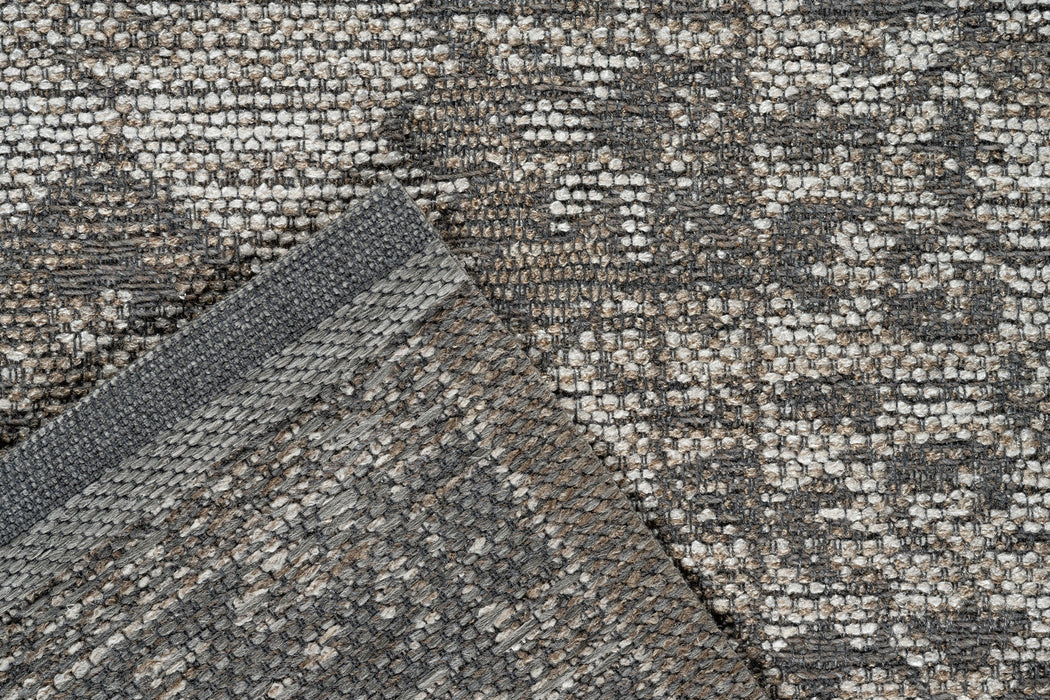 Traditional Grey Tribal Pattern Outdoor Bohemia Rug (92003-6003)