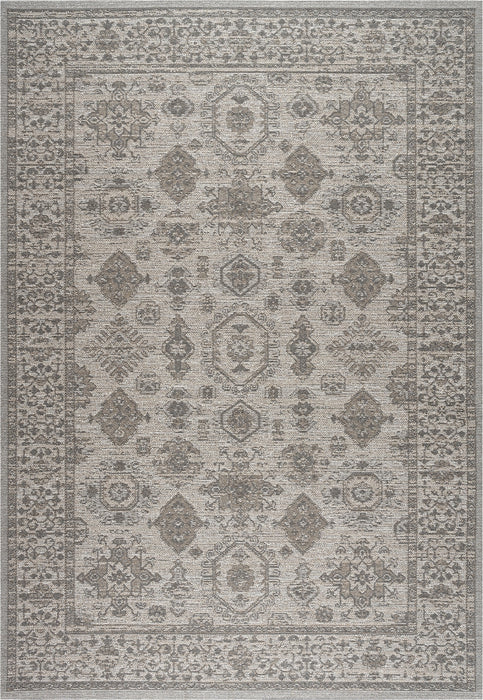 Traditional Grey Tribal Pattern Outdoor Bohemia Rug (92003-6003)