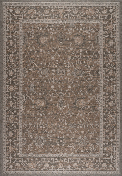 Bohemia Charcoal & Mocha Traditional Border Outdoor Rug (92004-7003) - Rugs Direct