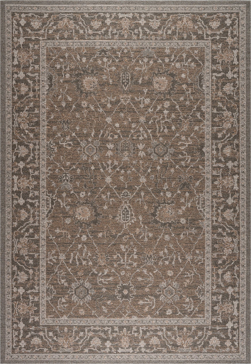 Bohemia Charcoal & Mocha Traditional Border Outdoor Rug (92004-7003) - Rugs Direct