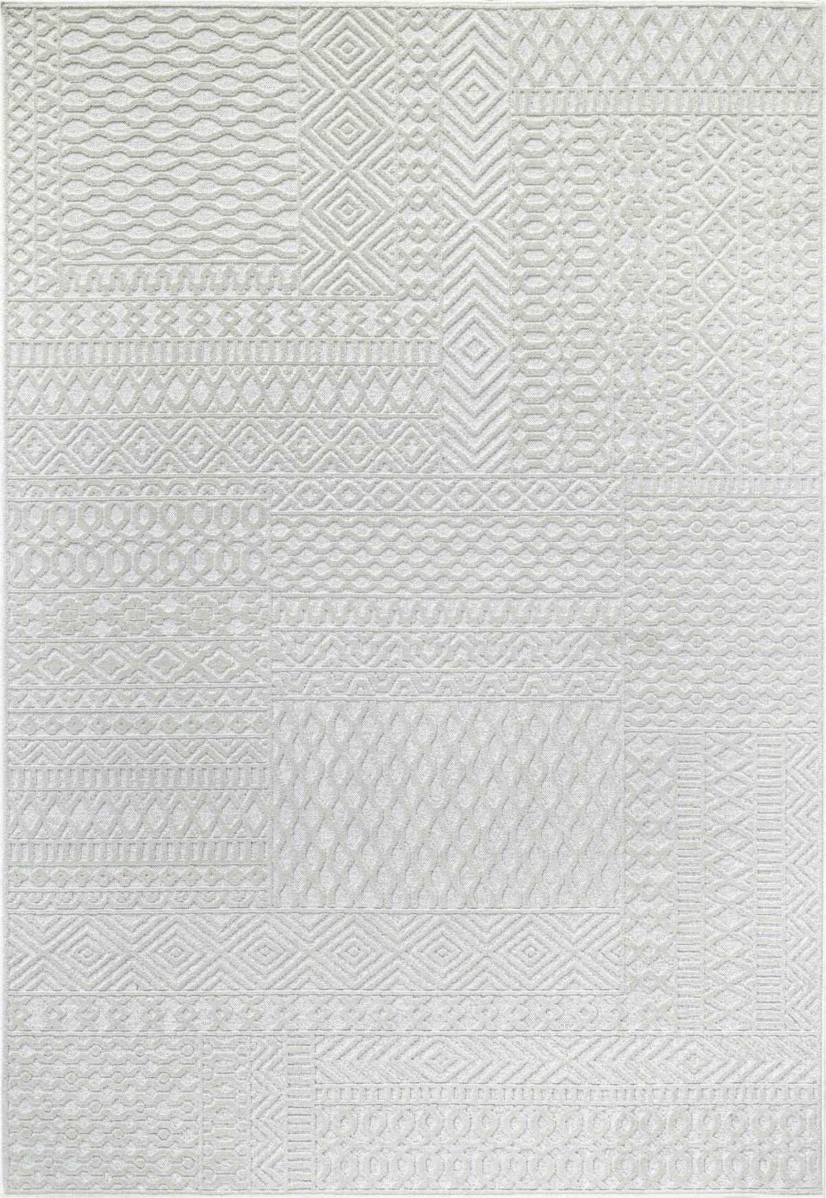 Modern Cream Textured Tweed Rug — Rugs Direct