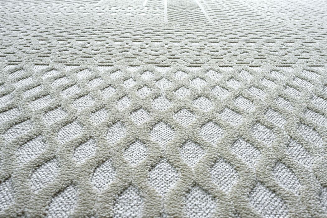 Modern Cream Textured Tweed Rug — Rugs Direct