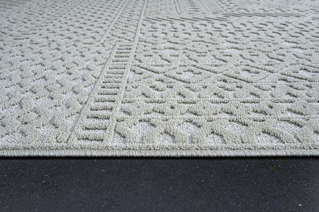 Modern Cream Textured Tweed Rug — Rugs Direct