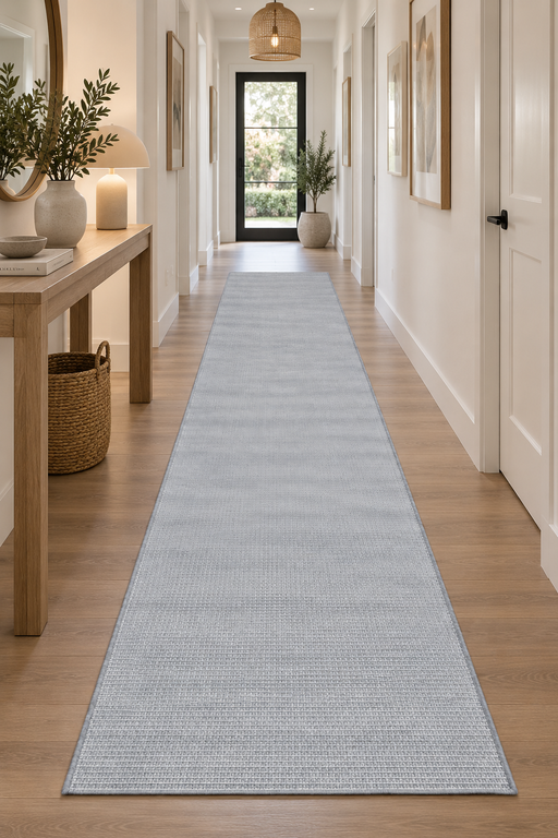 Newport Indoor/Outdoor Modern Textured Flatweave Runner Size: 80cm x 200cm (96001-3001) - Rugs Direct