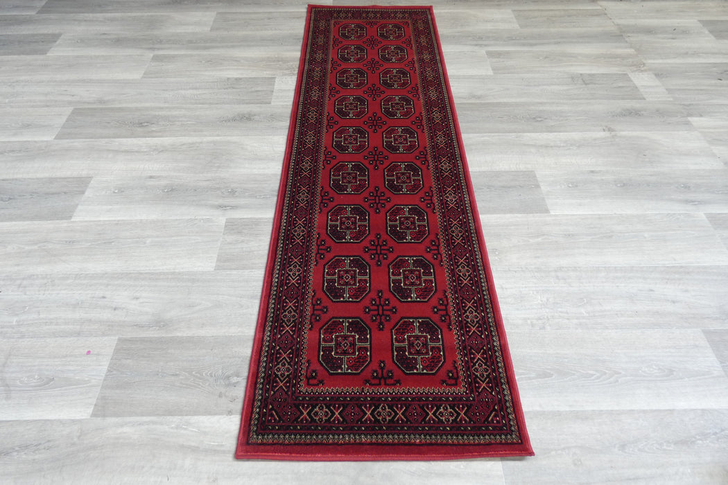 Traditional Beluchi Design Runner Size: 65cm x 210cm (961555-1616) Rugs Direct NZ