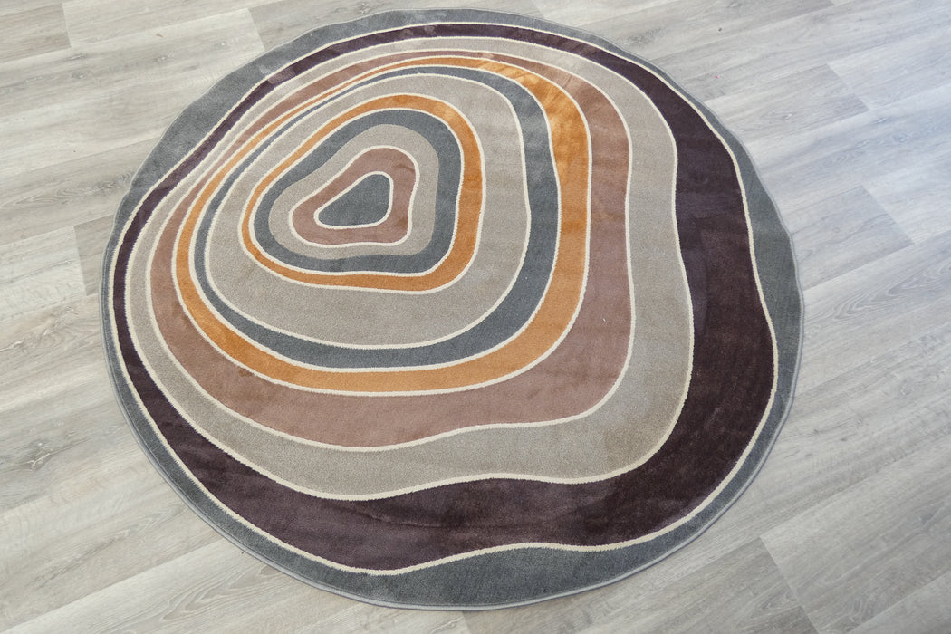 Modern Design Milano Round Rug Size: 160 x 160cm (978039-6161)- Rugs Direct nz 