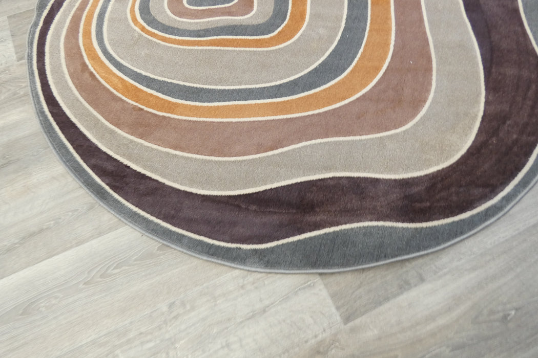 Modern Design Milano Round Rug Size: 160 x 160cm (978039-6161)- Rugs Direct nz 