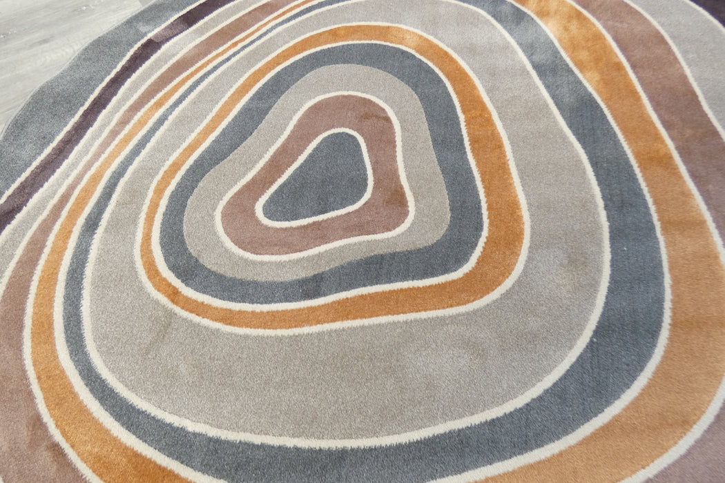 Modern Design Milano Round Rug Size: 160 x 160cm (978039-6161)- Rugs Direct nz 