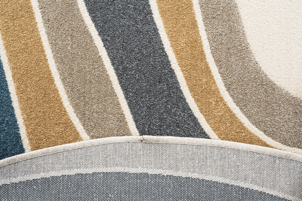 Modern Design Milano Round Rug Size: 160 x 160cm (978039-6262) - Rugs Direct