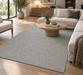 High Line Flatweave Pure Wool Grey color Rug Size: 160 x 230cm - Rugs Direct NZ