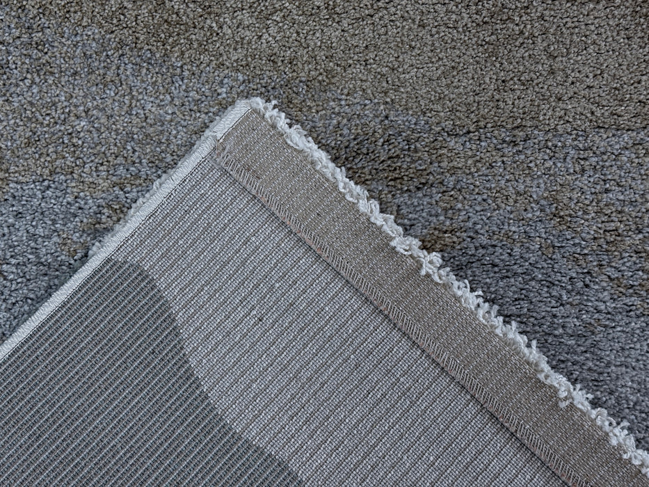 Abstract Design Textured Mehari Shaggy Rug (23162-6747) Size: 160 x 230cm - Rugs Direct