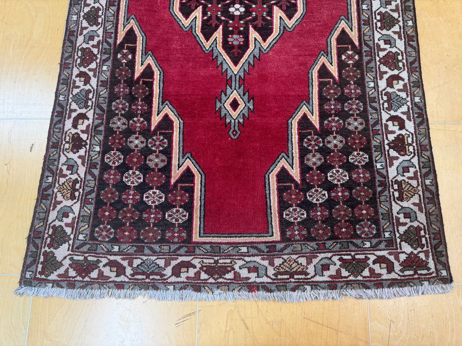 Persian Hand Knotted Mazlaqhan Rug Size: 202cm x 125cm- Rugs Direct 