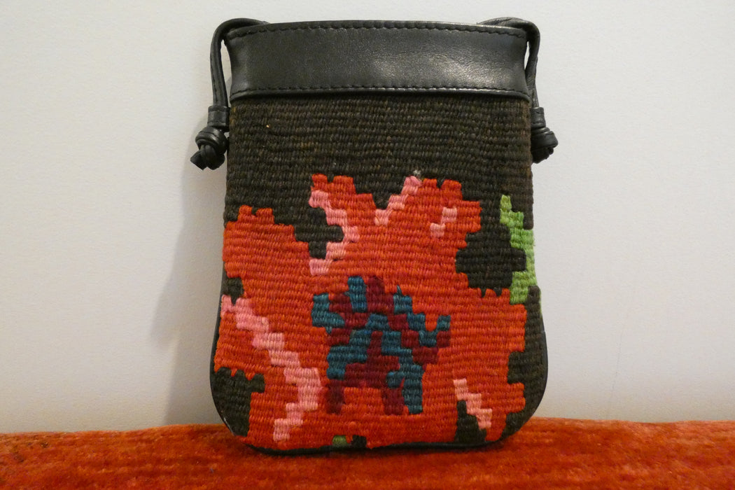 One-of-a-Kind Anatolian Kilim Mini Crossbody Bag "Altay"- Rugs Direct