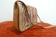 One-of-a-Kind Turkish Kilim Leather Crossbody Bag "Altin"- Rugs Direct