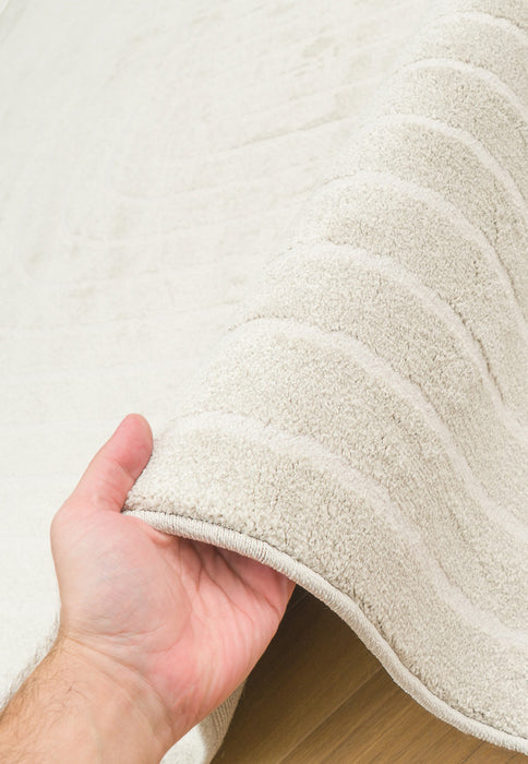 Contemporary Contour Lines Textured Trentino Oval Rug (41013-6161) Size: 160 x 230cm