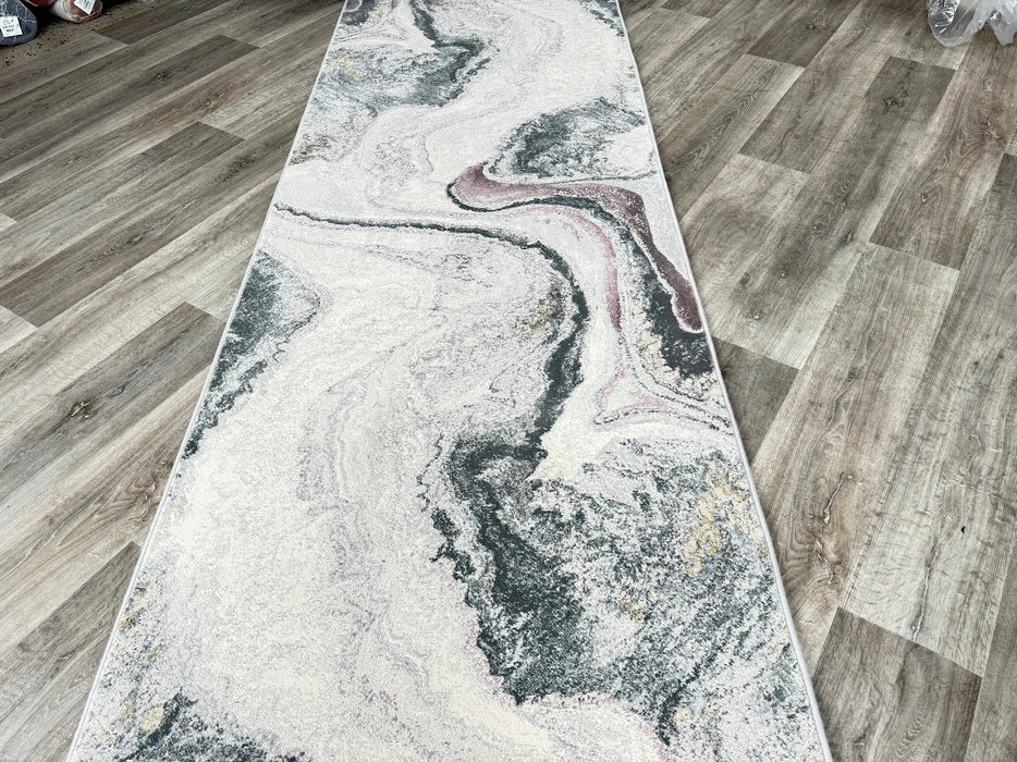Contemporary Design Argentum Hallway Runner Size: 100cm wide x Cut to order?!- Rugs Direct
