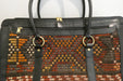 One-of-a-Kind Anatolian Kilim Leather Weekend Bag "Aryan"- Rugs Direct