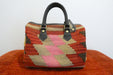 One-of-a-Kind Anatolian Kilim & Leather Shoulder Bag "Asya" - Rugs Direct 