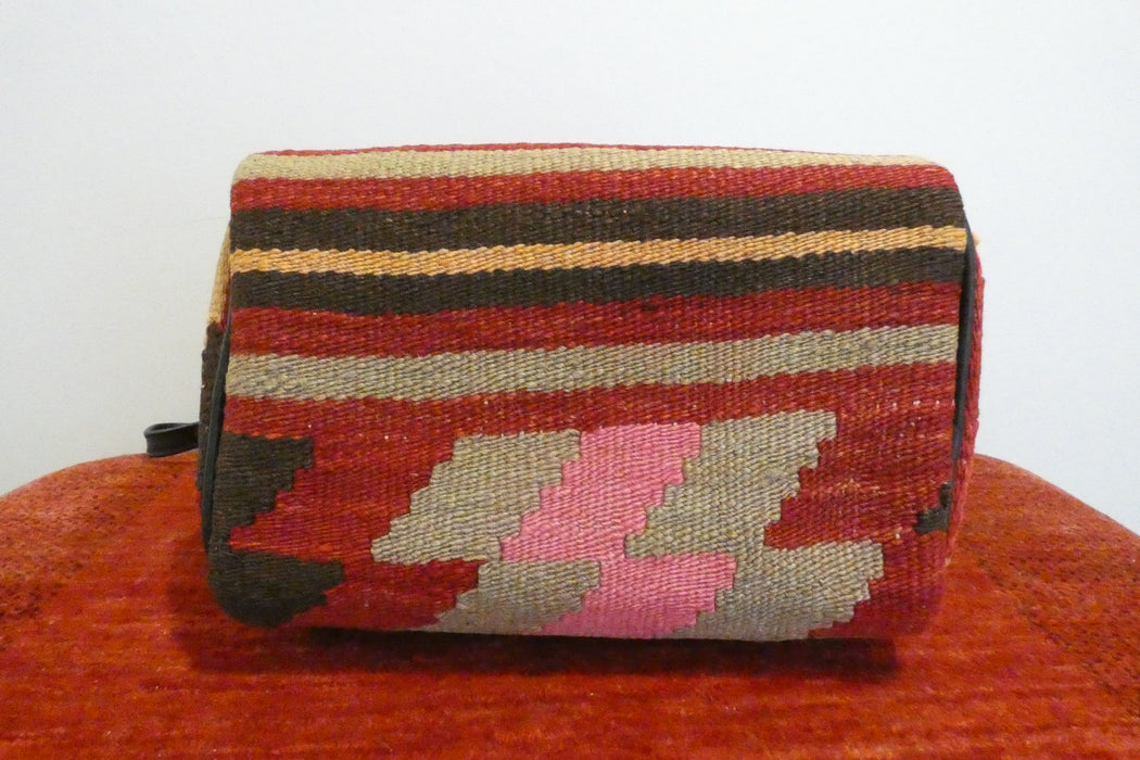 One-of-a-Kind Anatolian Kilim & Leather Shoulder Bag "Asya" -Rugs Direct 
