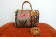 One-of-a-Kind Anatolian Kilim & Leather Shoulder Bag "Ayda"- Rugs Direct
