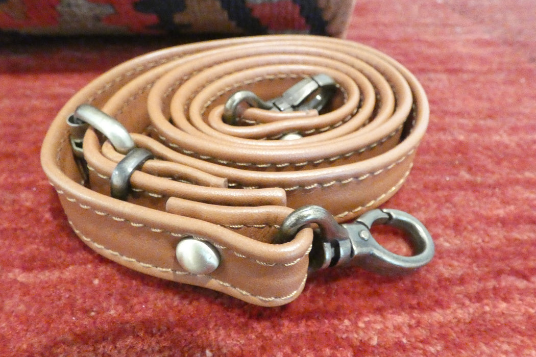 One-of-a-Kind Anatolian Kilim & Leather Shoulder Bag "Ayda"- Rugs Direct