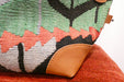 One-of-a-Kind Anatolian Kilim Expandable Leather Travel Bag "Azad"- Rugs Direct