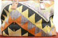 One-of-a-Kind Anatolian Kilim Leather Travel Bag "Berivan"- Rugs Direct 