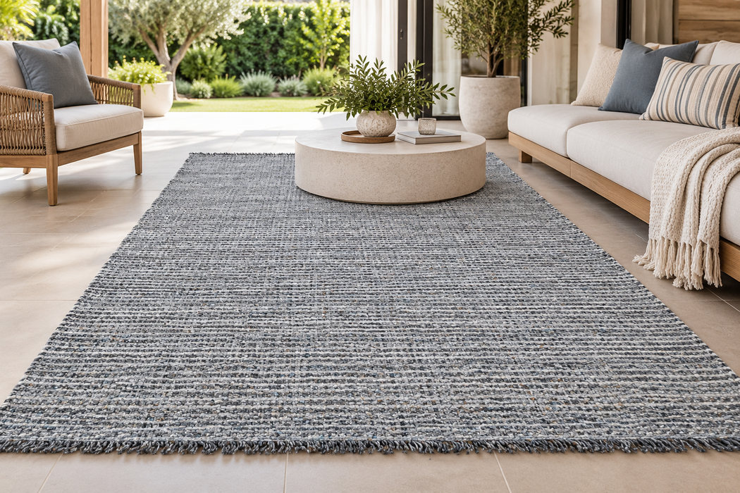 Alfresco Carbon – Indoor Outdoor Textured Rug