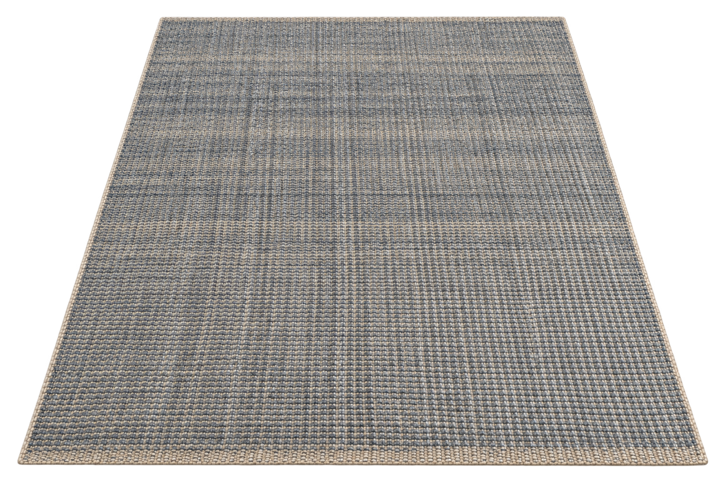 Handmade Indian Wool & Jute Rug – Dark Grey- Rugs Direct NZ