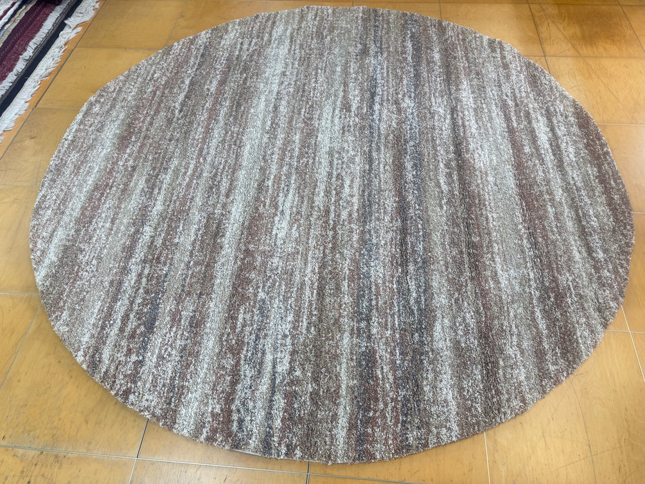 Mehari Round Shaggy Rug (23094-8727) Size: 240 x 240cm