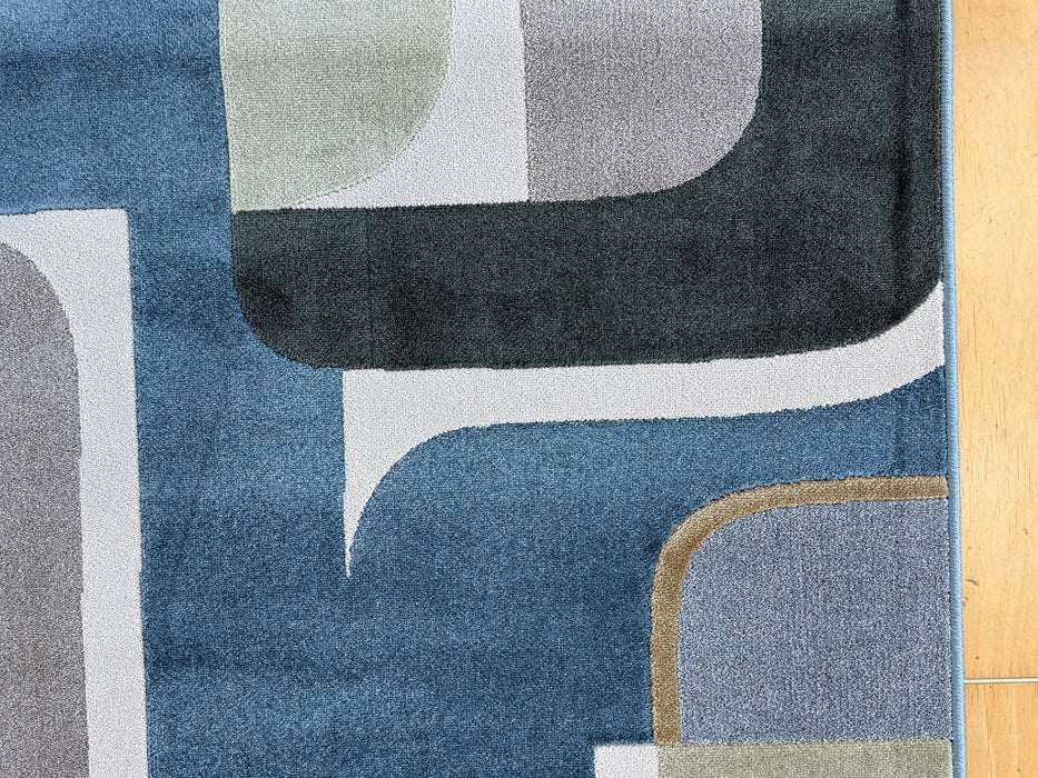 Retro Geometric Design Milano Rug (978011-6242) Size: 160 x 230cm - Rugs Direct