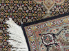 Persian Hand Knotted Tabriz Wool and Silk Mahi Design Rug- Rugs Direct 
