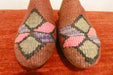 One-of-a-Kind Turkish Kilim Slip-On Shoes Size: 42 "Deljin"- Rugs Direct