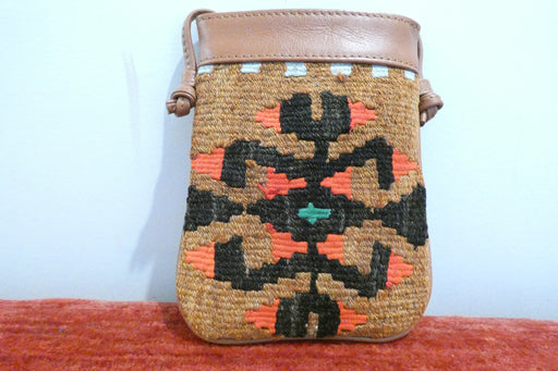 One-of-a-Kind Anatolian Kilim Mini Crossbody Bag "Deniz"- Rugs Direct 