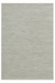 A square area rug with a light gray and off-white textured, heathered surface.