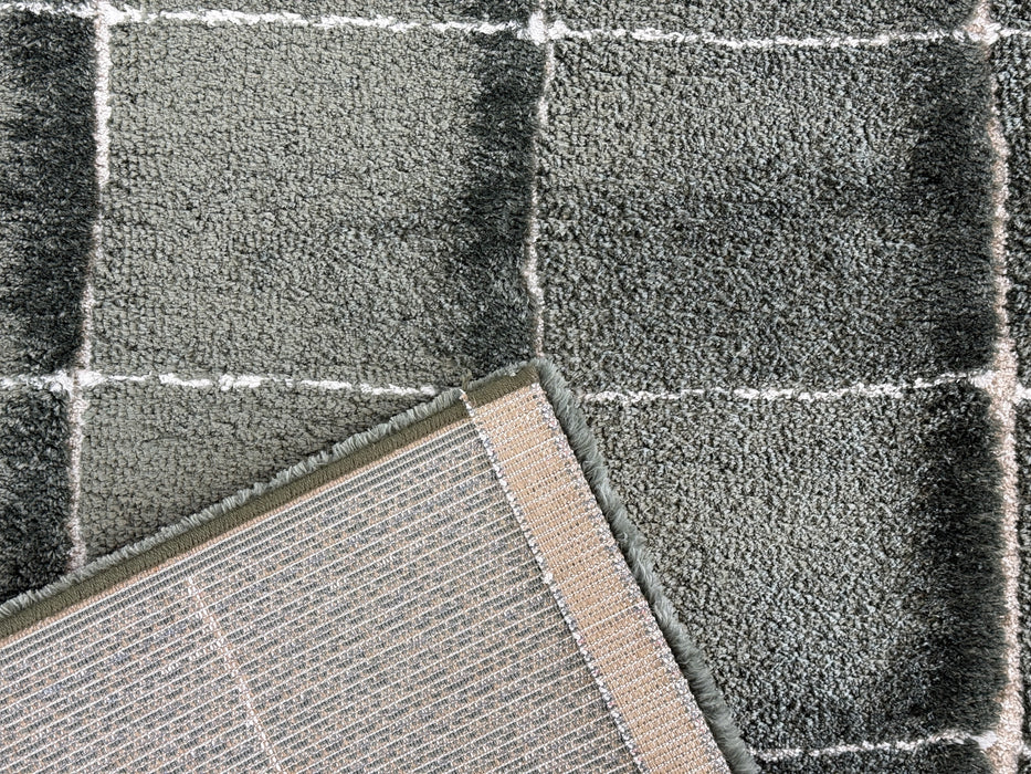 Luxurious Textured Modern Design Masai Rug (14038-4393) Size: 160 x 230cm - Rugs Direct