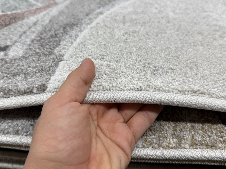 Multi Tone Abstract Geometric Pattern Valentino Rug (46018-6161) Size: 160 x 230cm- Rugs Direct