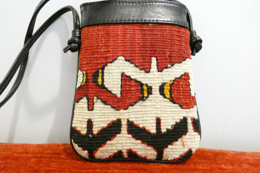 One-of-a-Kind Anatolian Kilim Mini Crossbody Bag "Efe"- Rugs Direct