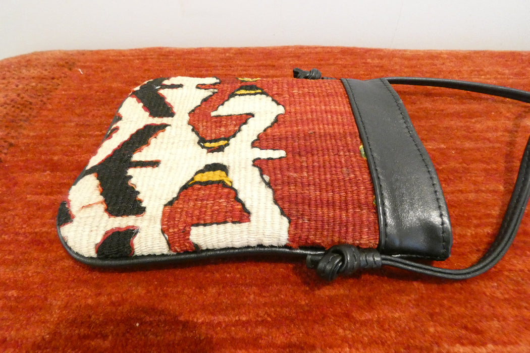 One-of-a-Kind Anatolian Kilim Mini Crossbody Bag "Efe"- Rugs Direct