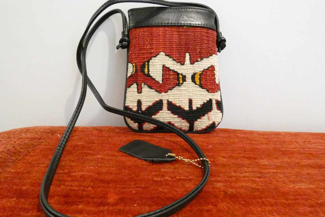 One-of-a-Kind Anatolian Kilim Mini Crossbody Bag "Efe"- Rugs Direct