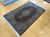 Persian Hand Knotted Tabriz Wool and Silk Mahi Design Rug- Rugs Direct 