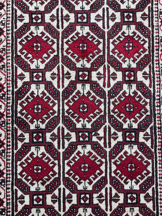 Persian Hand Knotted "Semi Antique" Baluchi Rug Size: 188 x 93cm