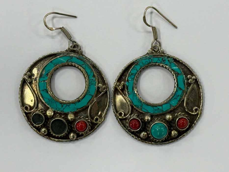 Nepalese Earring, Handmade and Traditional - Rugs Direct