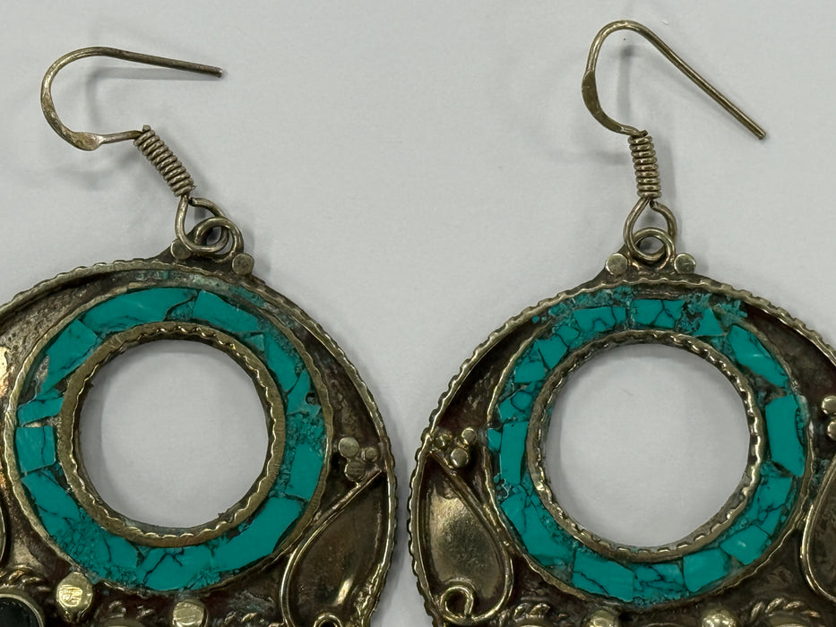 Nepalese Earring, Handmade and Traditional - Rugs Direct