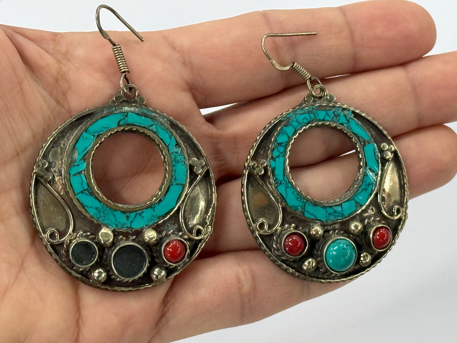 Nepalese Earring, Handmade and Traditional - Rugs Direct