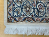 Persian Hand-Knotted Nain Rug Wool & Silk Size: 197 x 125 cm - Rugs Direct