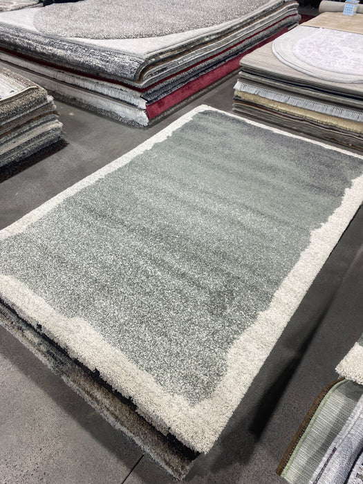 Abstract Design Textured Mehari Shaggy Rug (23147-6747) Size: 160 x 230cm