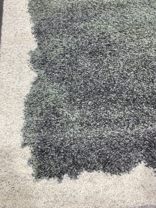 Abstract Design Textured Mehari Shaggy Rug (23147-6747) Size: 160 x 230cm