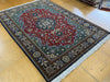 Persian Qum Hand-Knotted Wool & Silk Rug Size:213cm x 150cm - Rugs Direct