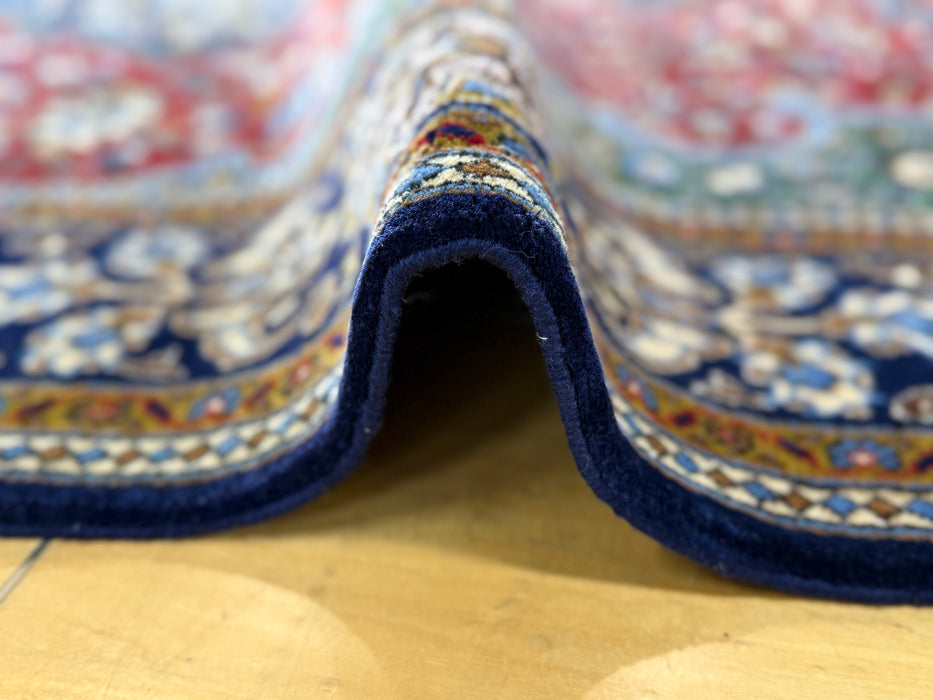 Persian Qum Hand-Knotted Wool & Silk Rug Size:213cm x 150cm - Rugs Direct
